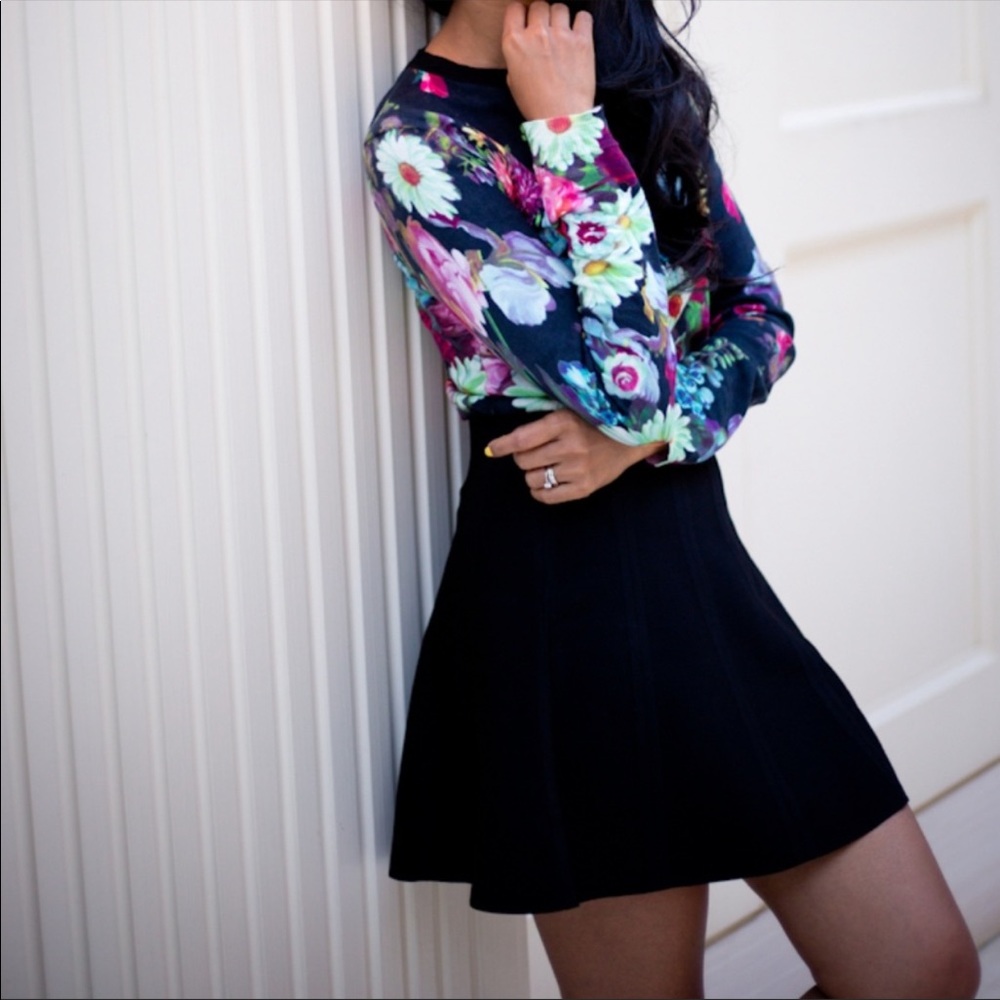 Ted Baker Bandage A-line Black Skirt